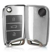 Etui za avtomobilske ključe za VW Golf 7 Mk7 - srebrna