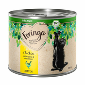 Feringa Organic Kitten 12 x 200 g - Miješano pakiranje (2 vrste)