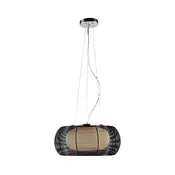 Searchlight 20025 - Luster na sajli 2xE27/60W/230V precnik 40 cm crna
