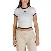 Tommy Jeans Majica črna / bela