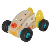Drevená stavebnica autícko Construct Mini Racer Eichhorn 1 model 28 dielov od 3 rokov EH7004