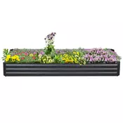 Homestar Dvignjena gredica za vrt 241x905x30 cm siva