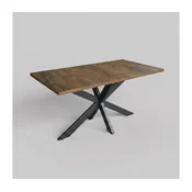 Raztegljiva jedilna miza SAMLE 150/190x80 cm hrast Lefkas/črna