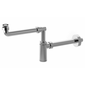 Odtok za umivalnik KING, varčuje s prostorom, 11/4–32mm, ABS/kromast - Kromasta - 31 - ABS - Prihrani prostor