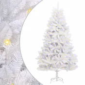 Vidaxl Umestno božično drevo med 300 LED Bela 240 cm PVC in kovina
