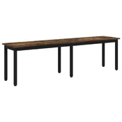 Vidaxl klop Dimni hrast 160 x 35 x 45 cm Konstruiran les
