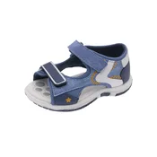 Chicco Odprti čevlji Facci moder denim/kari/siva