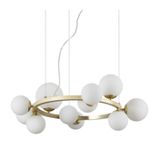 Ideal Lux - LED Lestenec na vrvici PERLAGE 11xG9/3W/230V zlata/bela