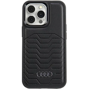 Audi Synthetic Leather MagSafe iPhone 13 Pro Max 6.7 black hardcase AU-TPUPCMIP13PM-GT/D3-BK (AU-TPUPCMIP13PM-GT/D3-BK)