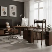 Hanah Home stalak za gramofon CPT4847-50, 50 cm, orah