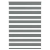 Vidaxl Zebra senčilo temno sivo 105x100 cm tkanina širina 100,9 cm