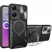 GS Oklepni ovitek za Realme C55, CamShield Slide, črn