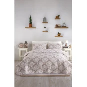 Lessentiel Maison Komplet posteljine Post, 200x220 cm, Braon