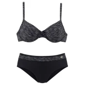 KangaROOS Bikini  siva / črna