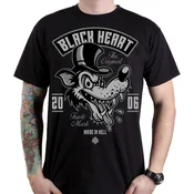 Hardcore majica moška - WOLF - BLACK HEART - 27652 001-0089-BLK