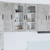 Vidaxl Kuhinjski element Betonsko siva 40 x 31 x 80 cm Konstruiran les