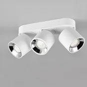 Trio Lighting Stropno reflektorsko svetilo Guayana GU10 s tremi žarnicami bele barve - Dnevna soba/jedilnica - Sodobni - bela mat barva - Kovina