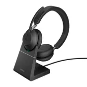 Jabra Evolve2 65 Stereo UC + charging station USB-C wireless black