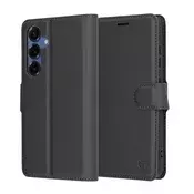 Etui Techsuit Leather Folio za Samsung Galaxy S26 Ultra - črn