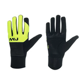 Mens cycling gloves NorthWave Fast Gel Glove Black/Yellow Fluo