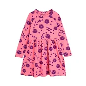 MINI RODINI Vsakodnevna obleka Squiggly Cats 2515010628 Roza Regular Fit