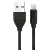 shumee Kabel za iPhone Awei CL-93 črne barve, 1 m, hitro polnjenje