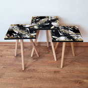 HANAH HOME Set 3 stocica 3Shp159 Black