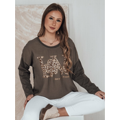 Bluzka damska one size LOVEGLOW ciemnobrązowa Dstreet