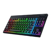 Tipkovnica RAZER BlackWidow V4 TKL Hyperspeed, bežicna, mehanicka, low profile orange switch, RGB, UK Layout, crna, USB