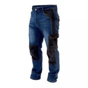 DEDRA Delovne hlače velikost S, jeansa 280 g/m2 BH45SP-S Farba: námorníctvo, Veľkosť: LD/54