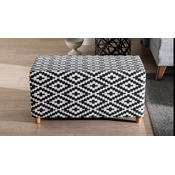 ATELIER DEL SOFA Tabure Lotus Black White