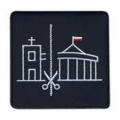 shumee Našitek Ločitev države od cerkve - Samolepilna podlaga - Vezeni našitek/značka/emblem