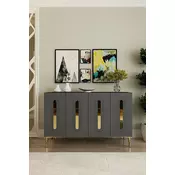 HANAH HOME Komoda Rany 120 Anthracite Gold