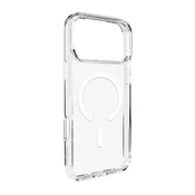 Puro Ohišje za iPhone 17 Pro Max Lite Mag MagSafe – prozorno z belim obročem