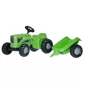 Traktor na pedale Rolly Toys Kiddy Futura zeleni sa prikolicom 620005