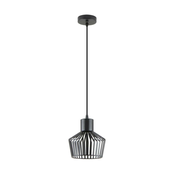 Zuma Line A8079-BK - luster na sajli DOLIA 1xE27/40W/230V, precnika 18 cm, crne boje