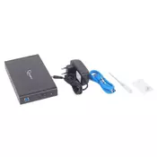 Gembird Eksterno kućište za Hard disk EE3-U3S-3, USB 3.0, SATA, 3.5 + Hard disk WD10EURX, 1TB