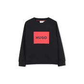 HUGO pulover otroški z bombažem