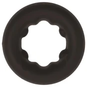 Pulselock Cocktura - pikčast silikonski obroček za penis (črn) - 27 mm
