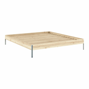 Zakonska postelja iz masivnega bora z letvenim dnom 180x200 cm v naravni barvi Core – Karup Design