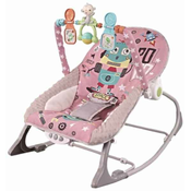 Glazbena ležaljka za bebe Chipolino - Baby Spa, ružičasta