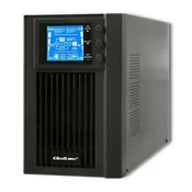 Qoltec 53042 Neprekinjeno napajanje (UPS) - On-line, Pure Sine Wave, 1kVA, 800W, LCD