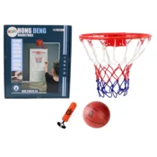 slomart LEAN TOYS Košarkarski set - obroč, žoga, tlačilka