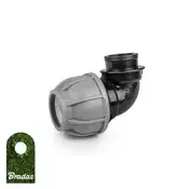 shumee Koleno za PE cevi 40 mm 90° z notranjim navojem 5/4 PN10 7230