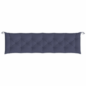 Jastuk za vrtnu klupu modri 200x50x7 cm tkanine Oxford