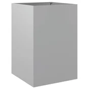 Vidaxl Cvetlično korito srebrno 52x48x75 cm pocinkano jeklo
