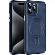 GS Magnetni ovitek za iPhone 15 Pro, za MagSafe, moder