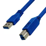 LINKOM Kabl USB 3.0 A-B, 1.8m (Plava)
