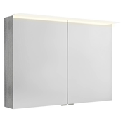 SAPHO Elegantna LED Kopalniška Galerka 100x70cm Dub Stříbrný