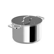 BergHOFF 1315080 lonec za juho 6.6 L, nerjavno jeklo, stekleni pokrov